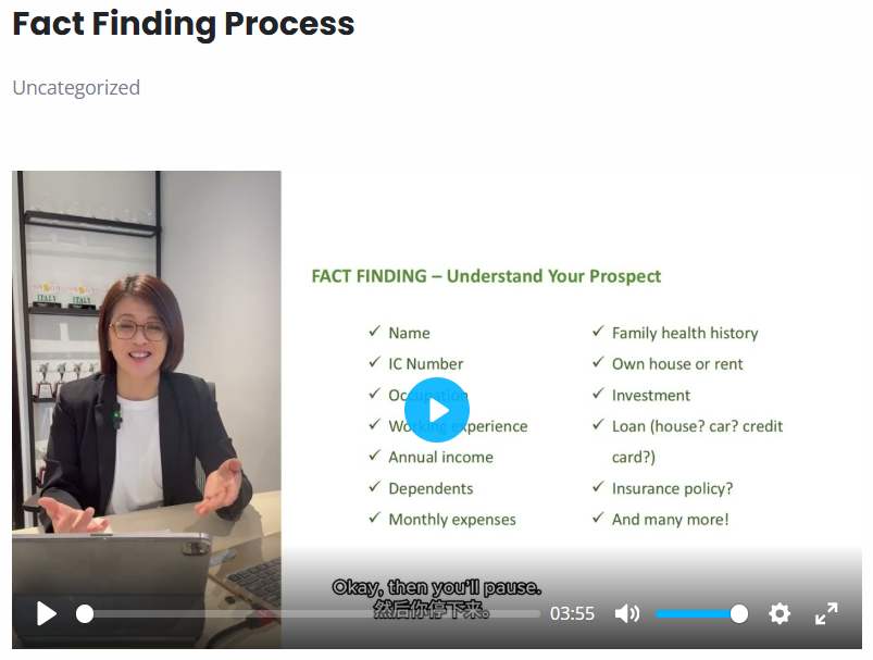 Fact Finding Process