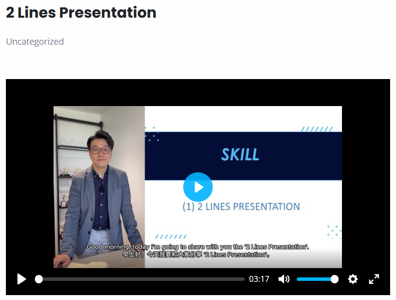2 Lines Presentation